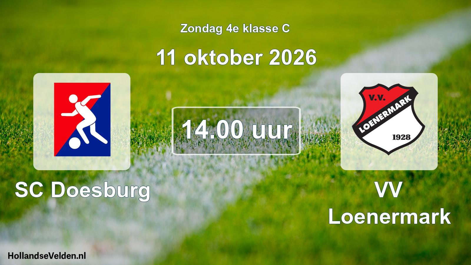 Geplande wedstrijd: SC Doesburg - VV Loenermark (11 oktober 2026)