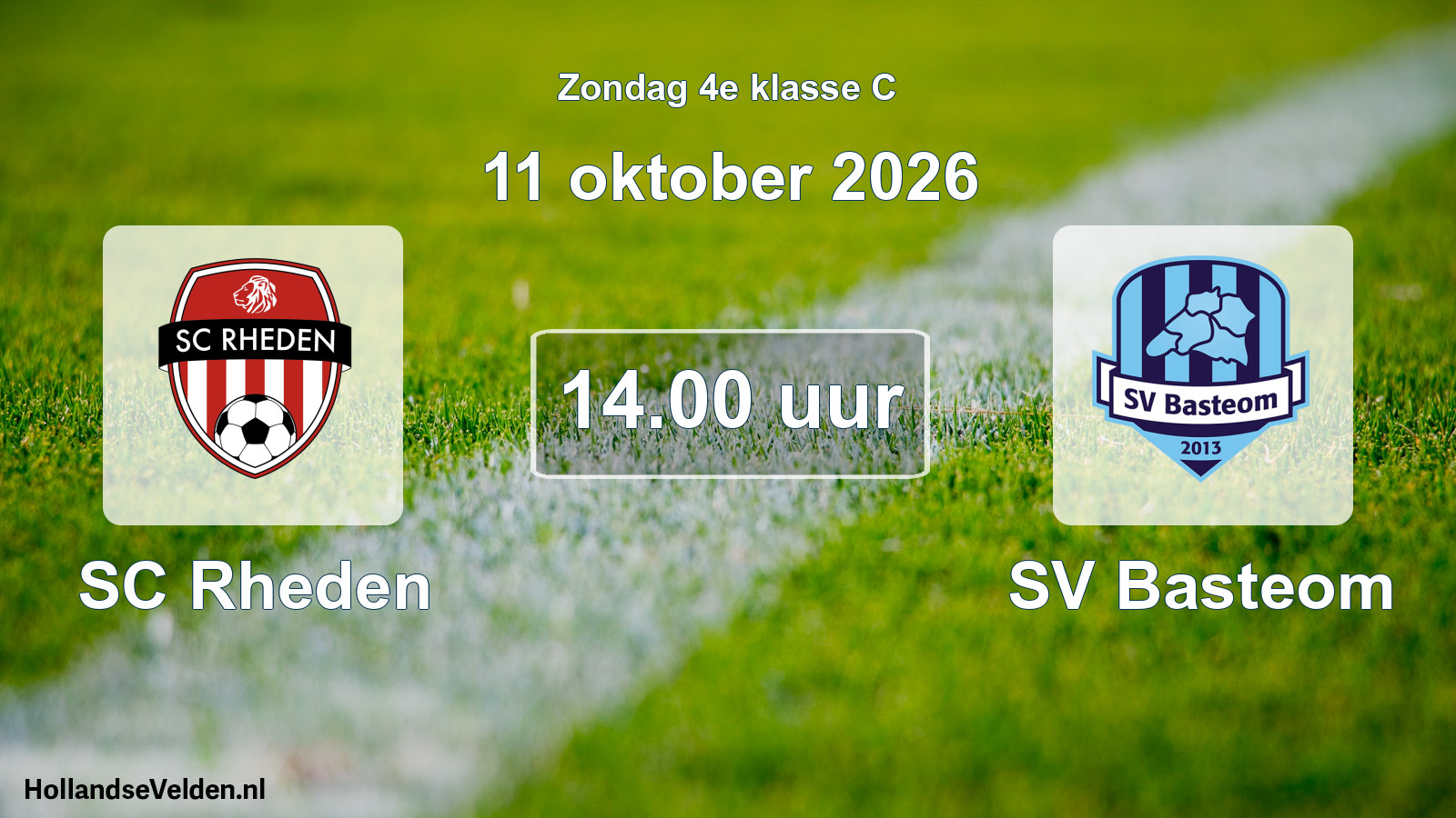 Scheduled Match: SC Rheden - SV Basteom (11 October 2026)