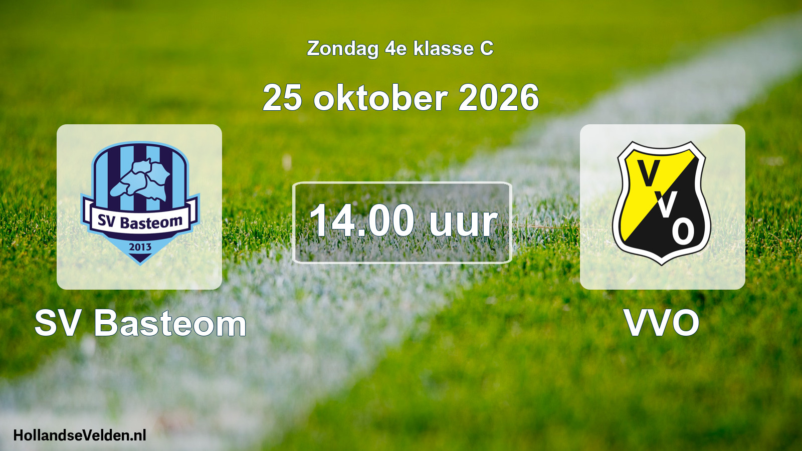 Scheduled Match: SV Basteom - VVO (25 October 2026)