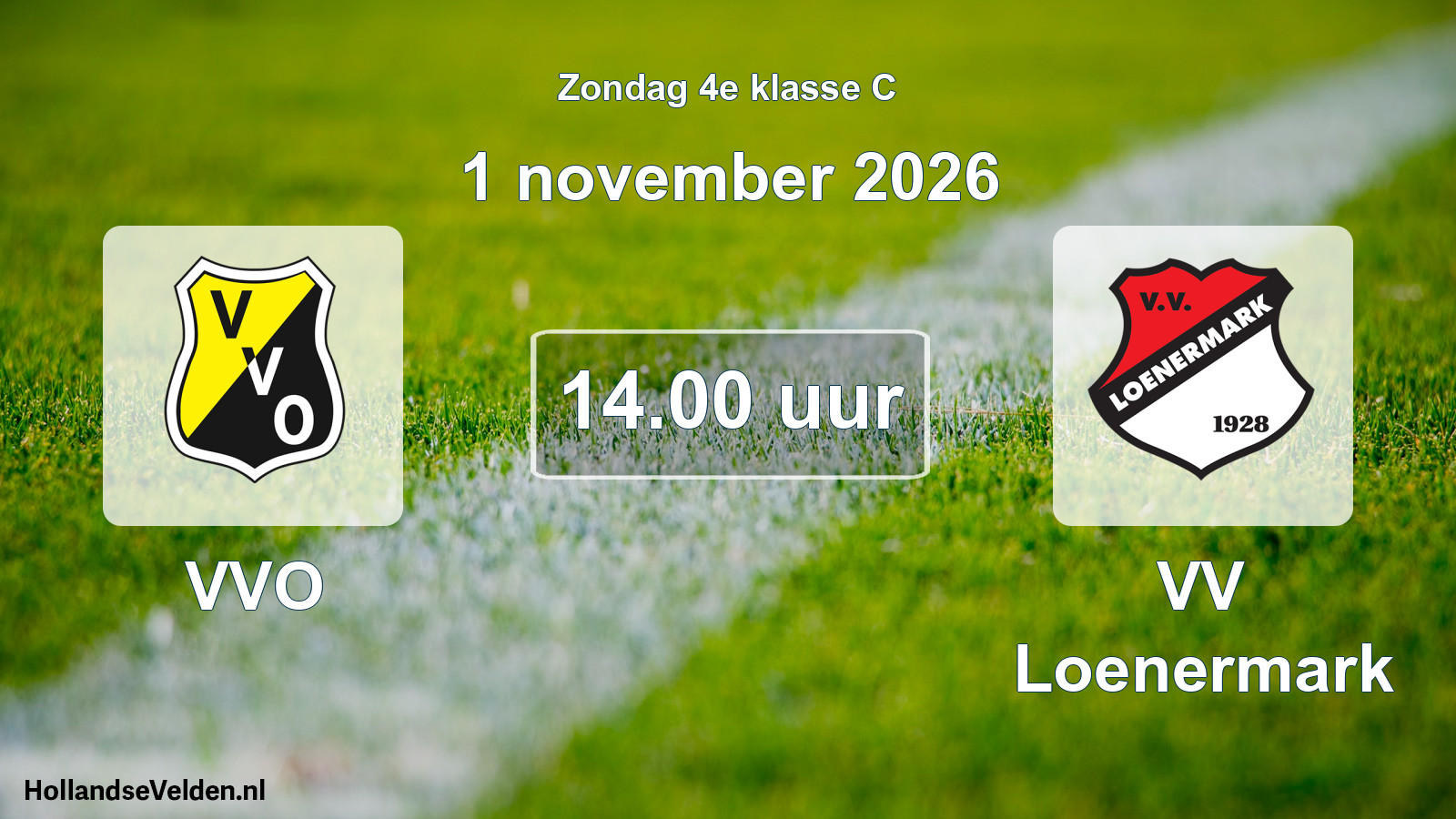 Geplande wedstrijd: VVO - VV Loenermark (1 november 2026)