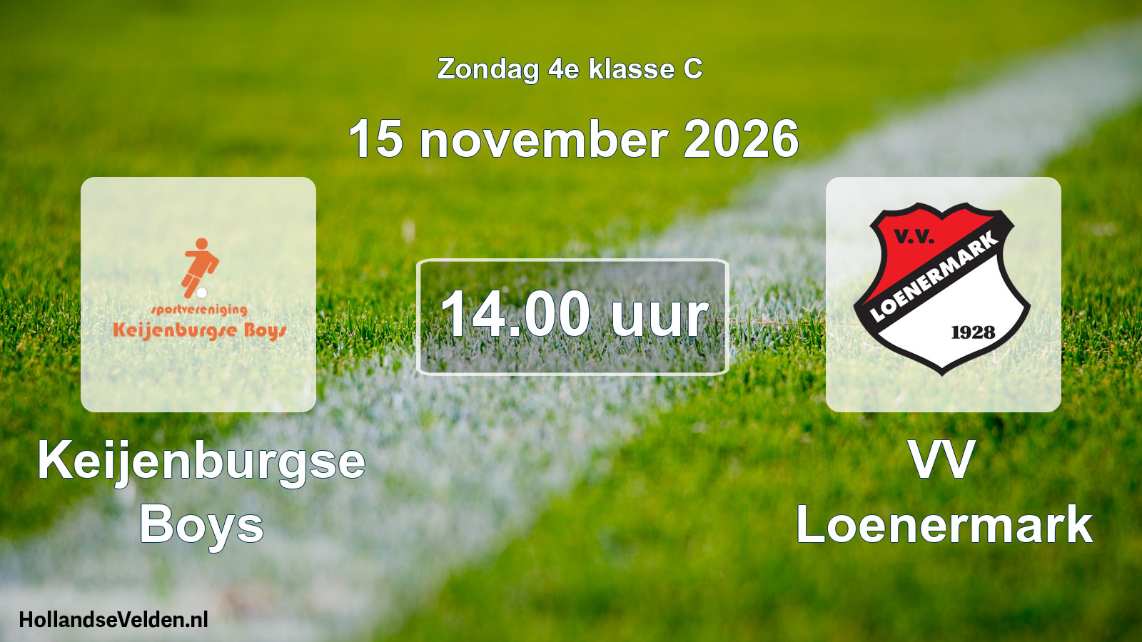 Scheduled Match: Keijenburgse Boys - VV Loenermark (15 November 2026)