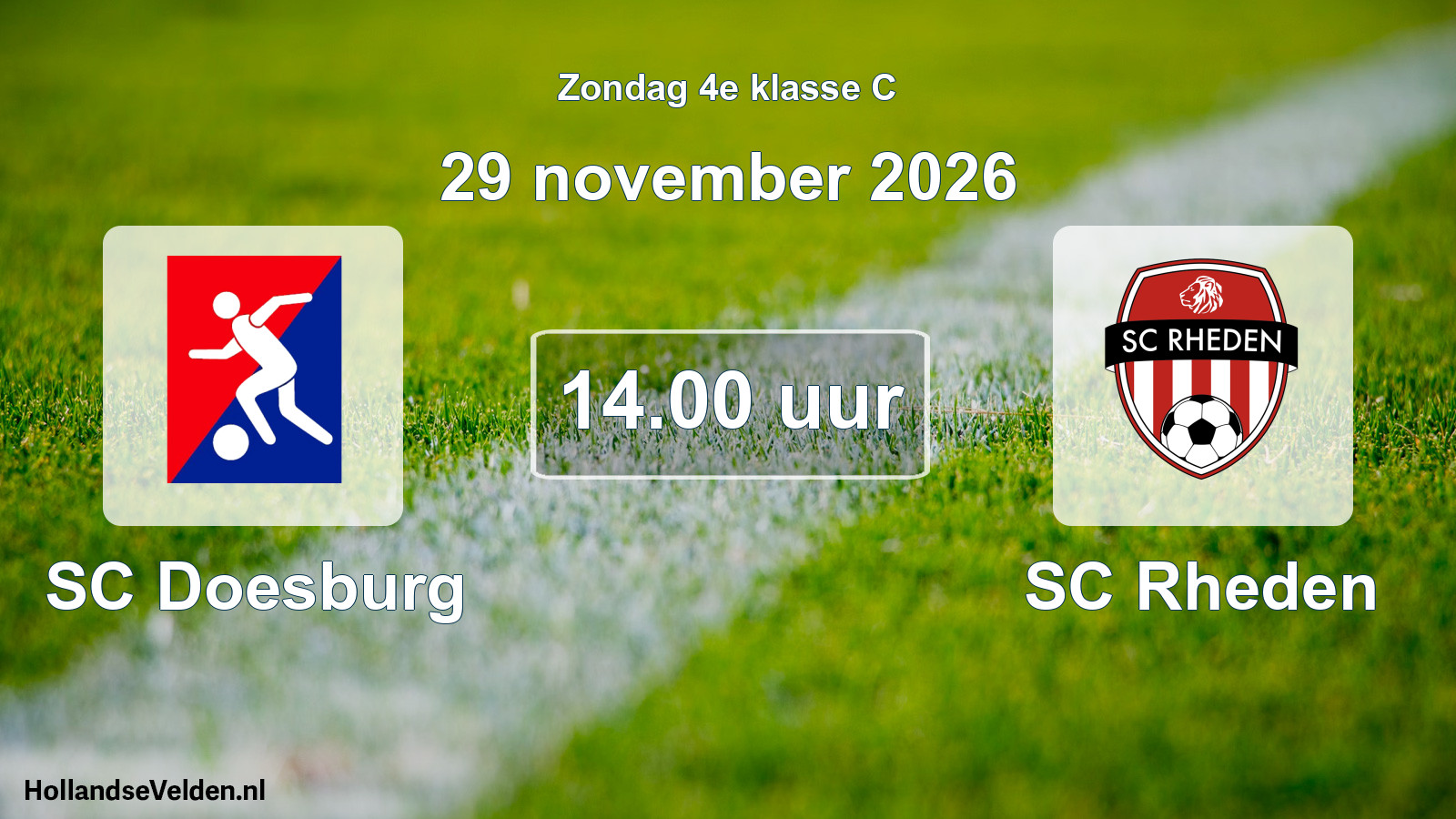 Scheduled Match: SC Doesburg - SC Rheden (29 November 2026)