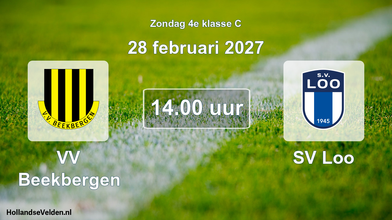 Scheduled Match: VV Beekbergen - SV Loo (28 February 2027)