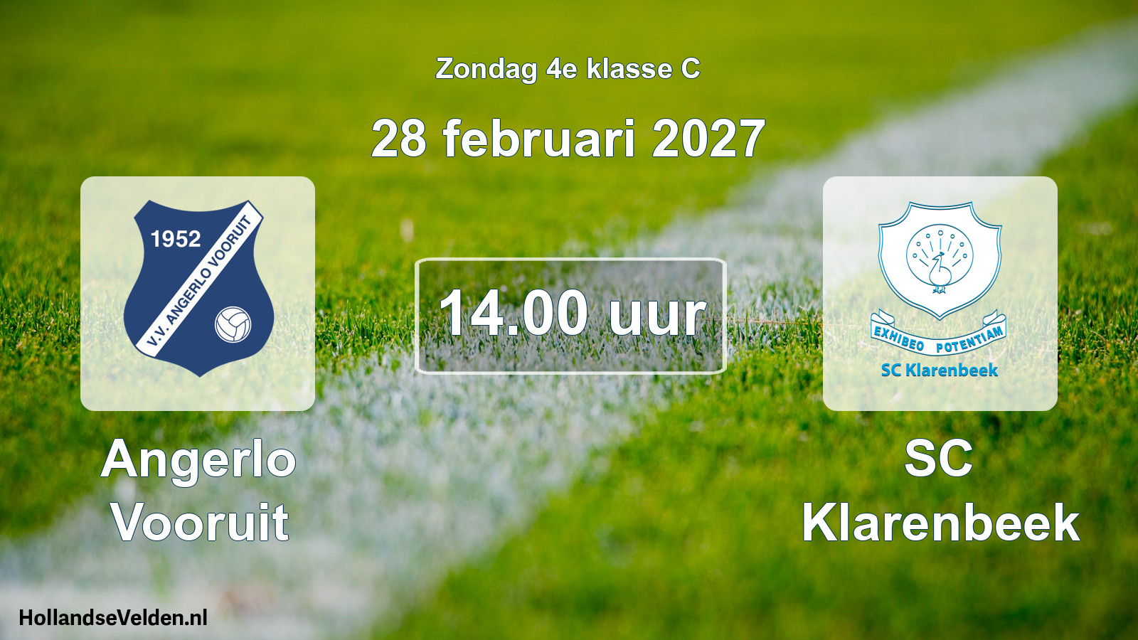 Scheduled Match: Angerlo Vooruit - SC Klarenbeek (28 February 2027)