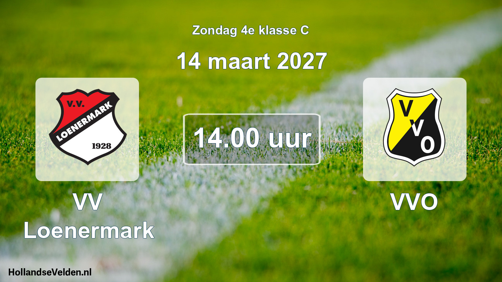 Geplande wedstrijd: VV Loenermark - VVO (14 maart 2027)