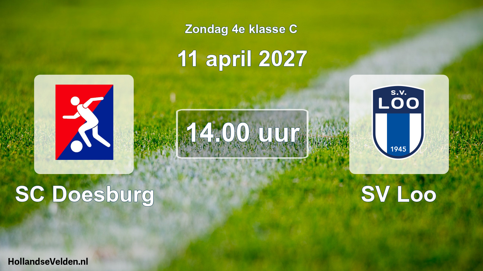 Geplande wedstrijd: SC Doesburg - SV Loo (11 april 2027)