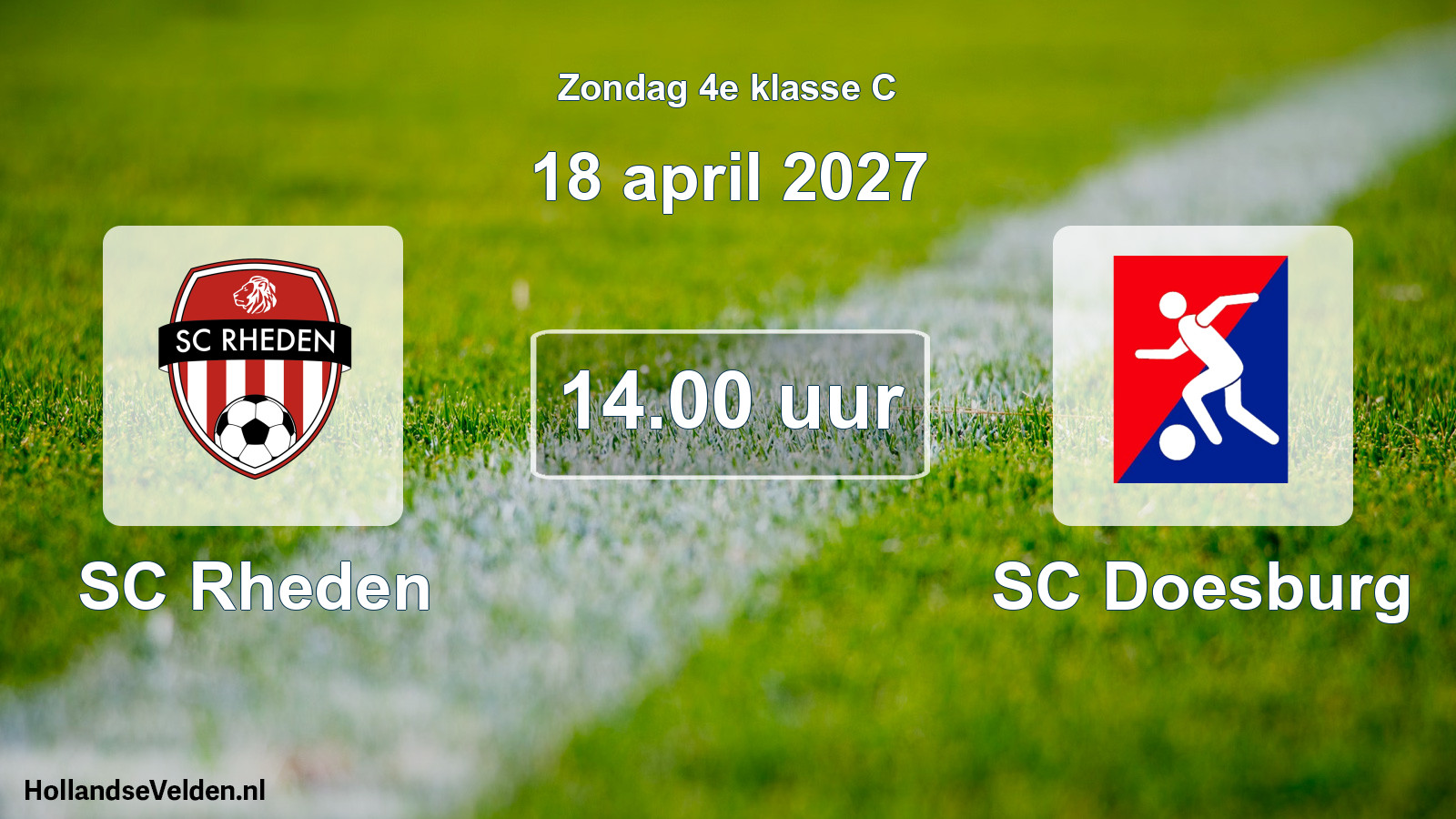 Scheduled Match: SC Rheden - SC Doesburg (18 April 2027)