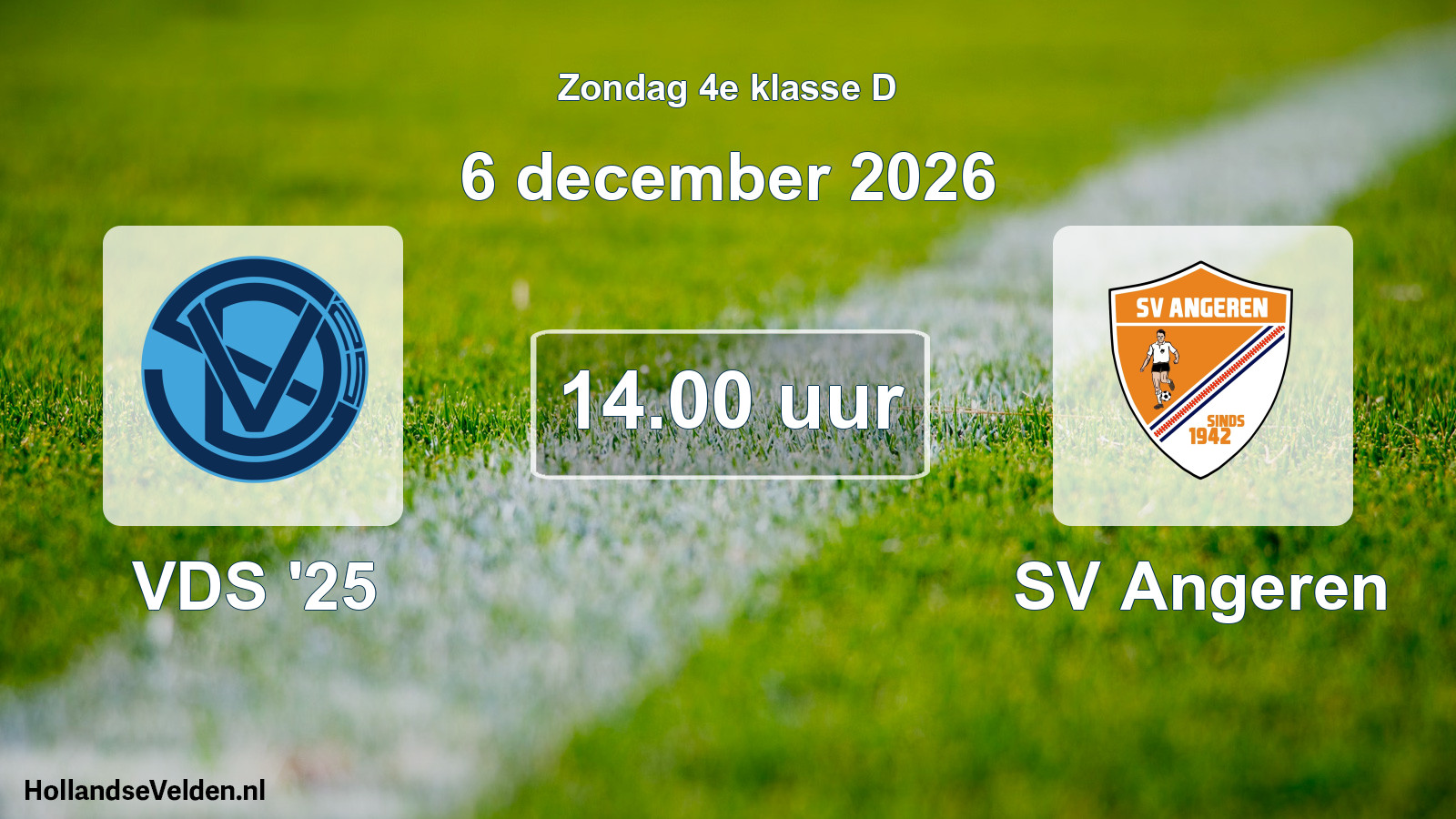 Geplande wedstrijd: VDS '25 - SV Angeren (6 december 2026)