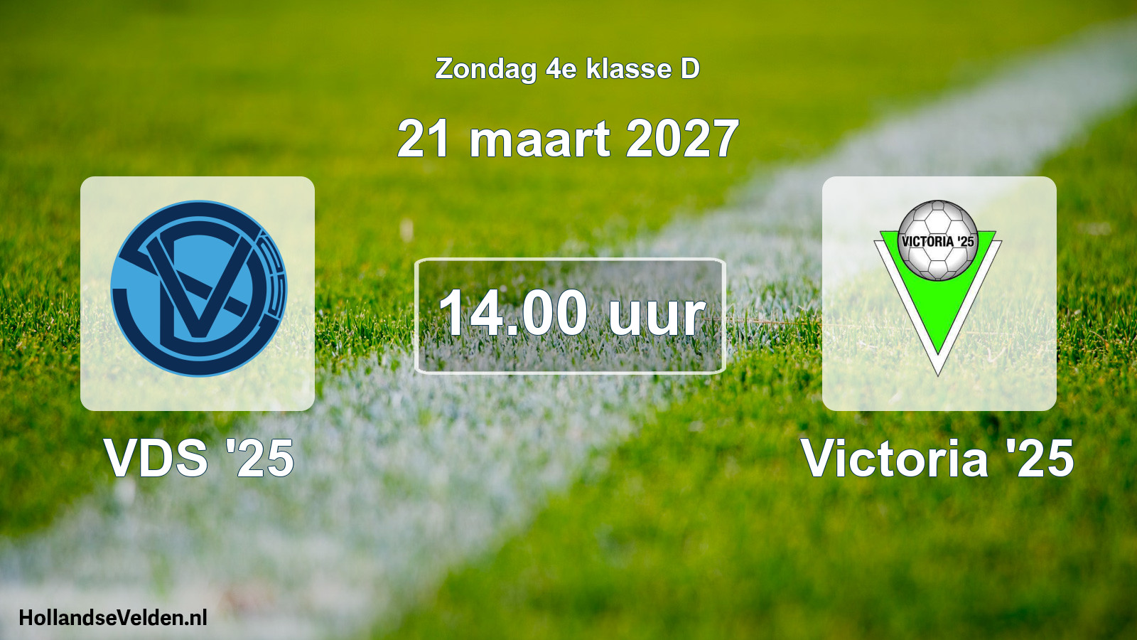 Geplande wedstrijd: VDS '25 - Victoria '25 (21 maart 2027)