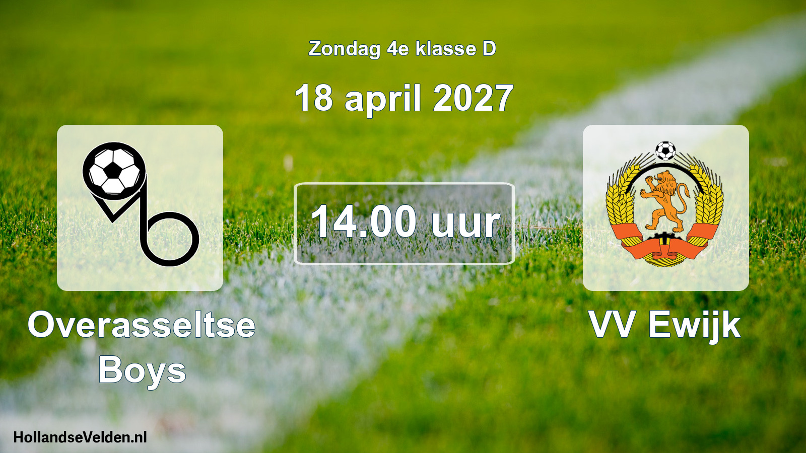 Geplande wedstrijd: Overasseltse Boys - VV Ewijk (18 april 2027)