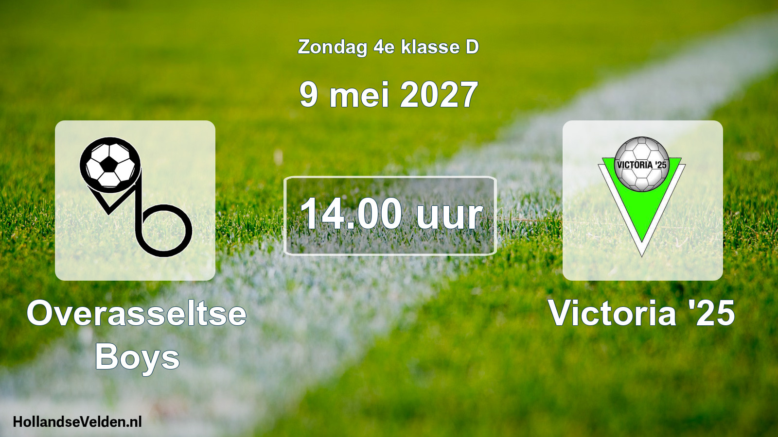 Scheduled Match: Overasseltse Boys - Victoria '25 (9 May 2027)