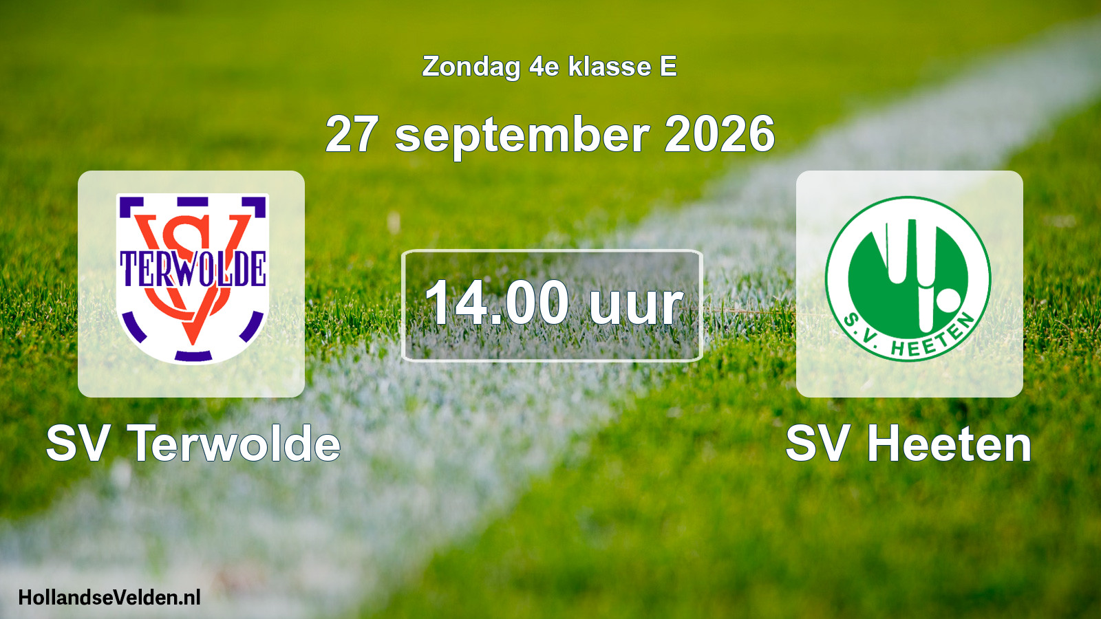 Geplande wedstrijd: SV Terwolde - SV Heeten (27 september 2026)