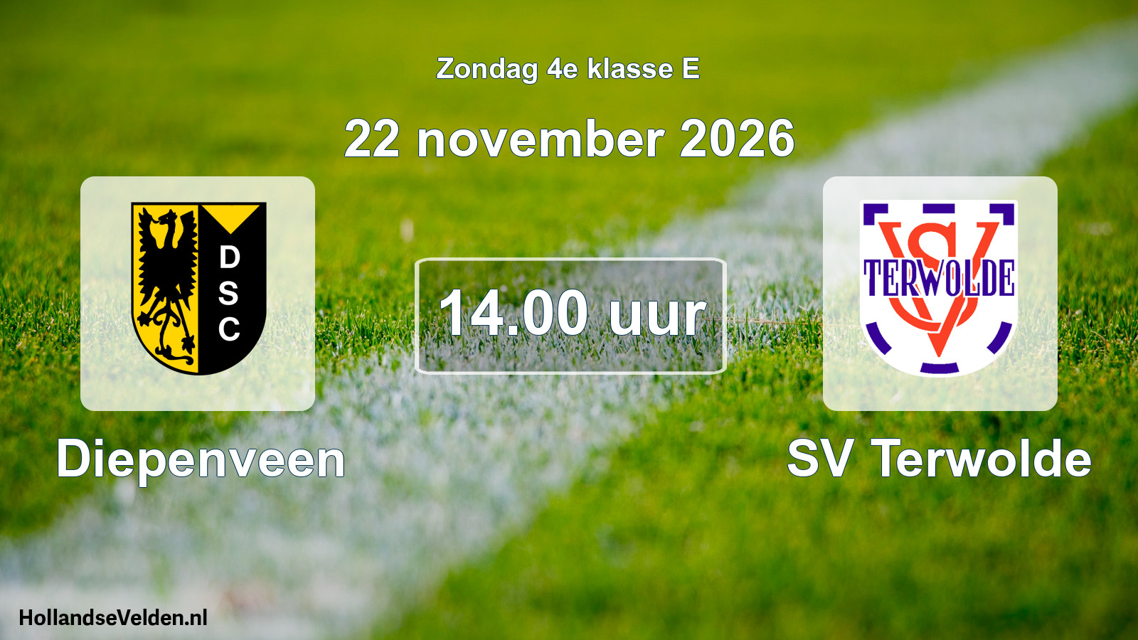 Geplande wedstrijd: Diepenveen - SV Terwolde (22 november 2026)