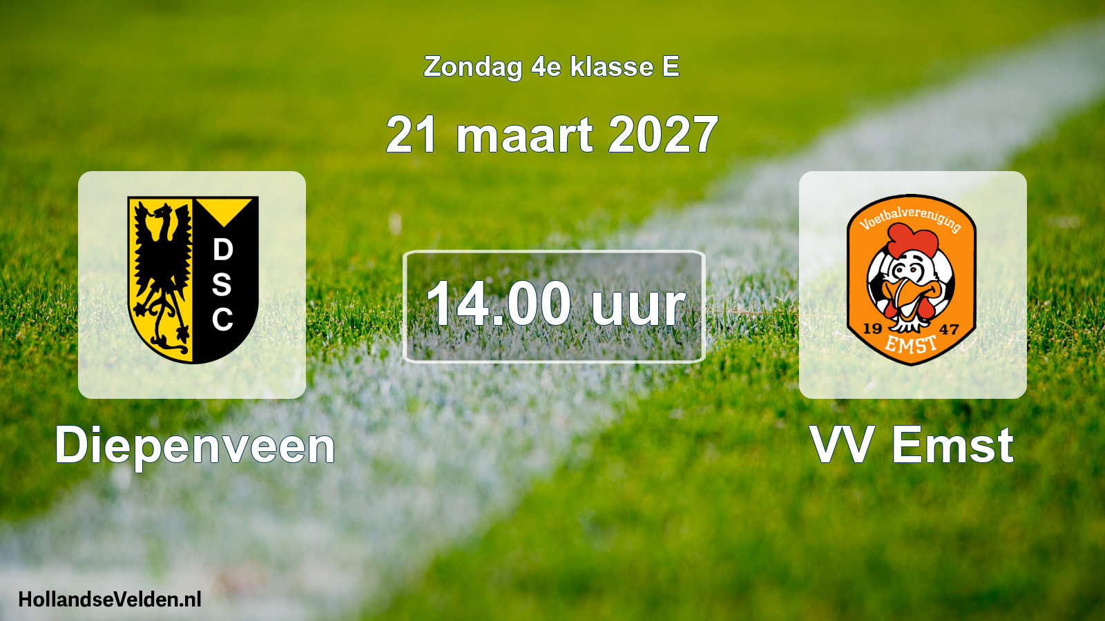 Geplande wedstrijd: Diepenveen - VV Emst (21 maart 2027)