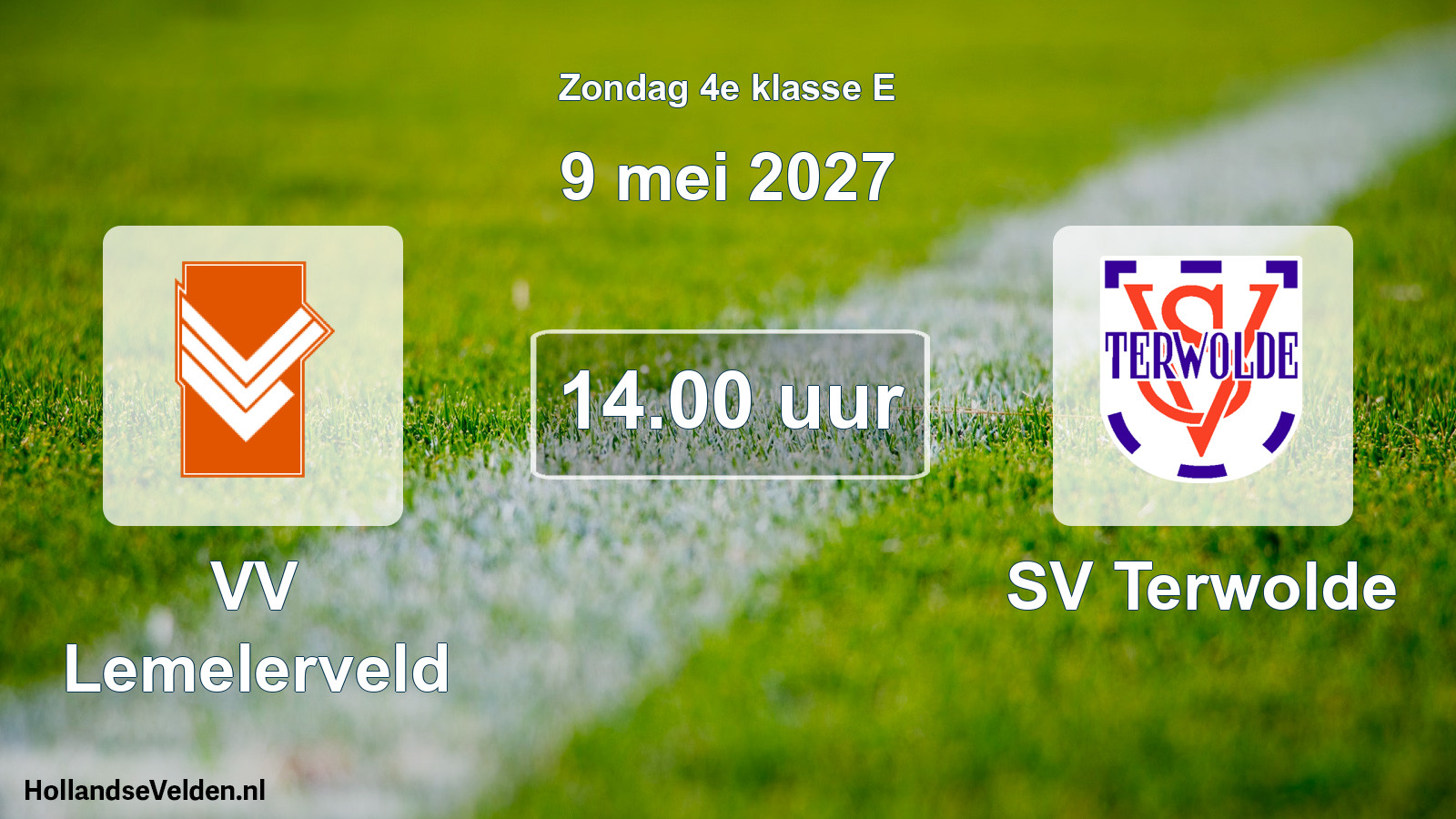 Geplande wedstrijd: VV Lemelerveld - SV Terwolde (9 mei 2027)