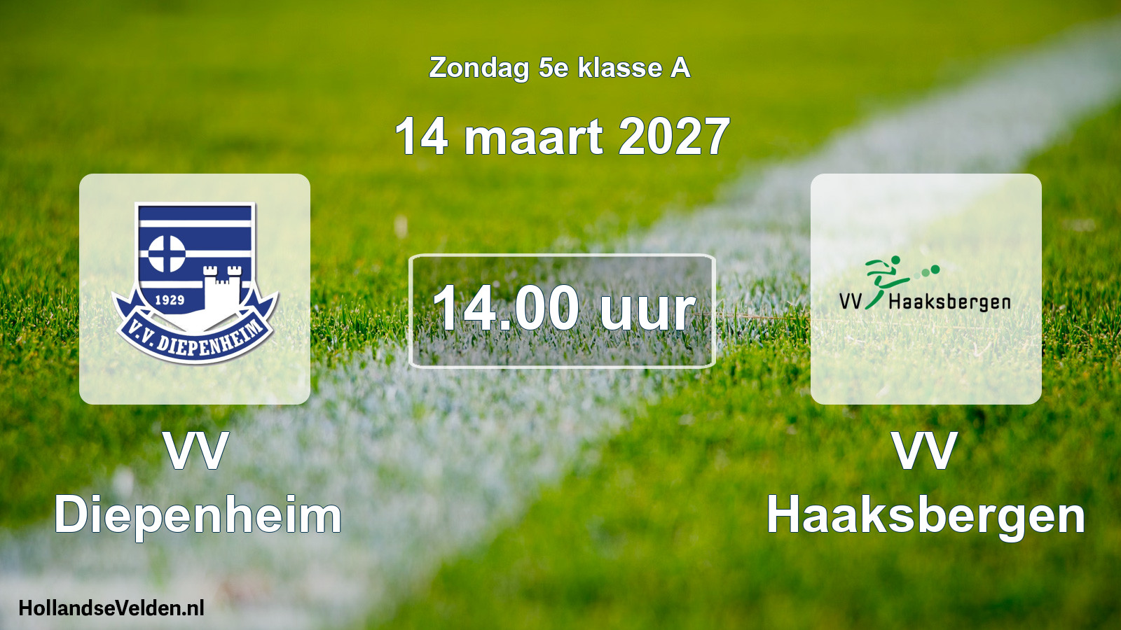 Geplande wedstrijd: VV Diepenheim - VV Haaksbergen (14 maart 2027)