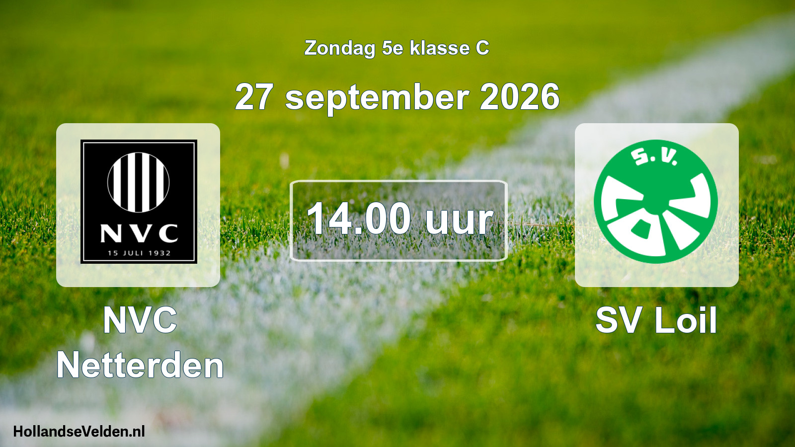 Geplande wedstrijd: NVC Netterden - SV Loil (27 september 2026)