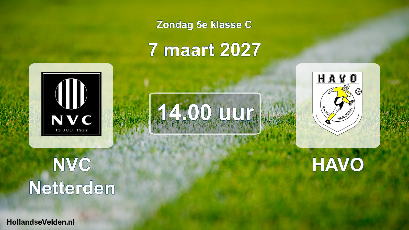 Geplande wedstrijd: NVC Netterden - HAVO (7 maart 2027)