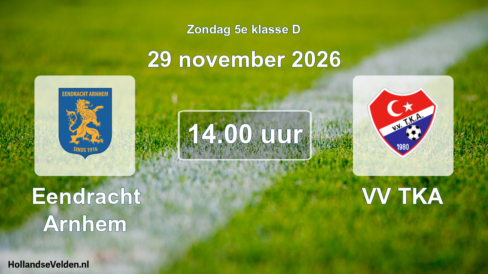 Scheduled Match: Eendracht Arnhem - VV TKA (29 November 2026)