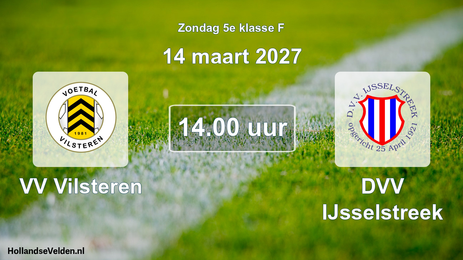 Geplande wedstrijd: VV Vilsteren - DVV IJsselstreek (14 maart 2027)