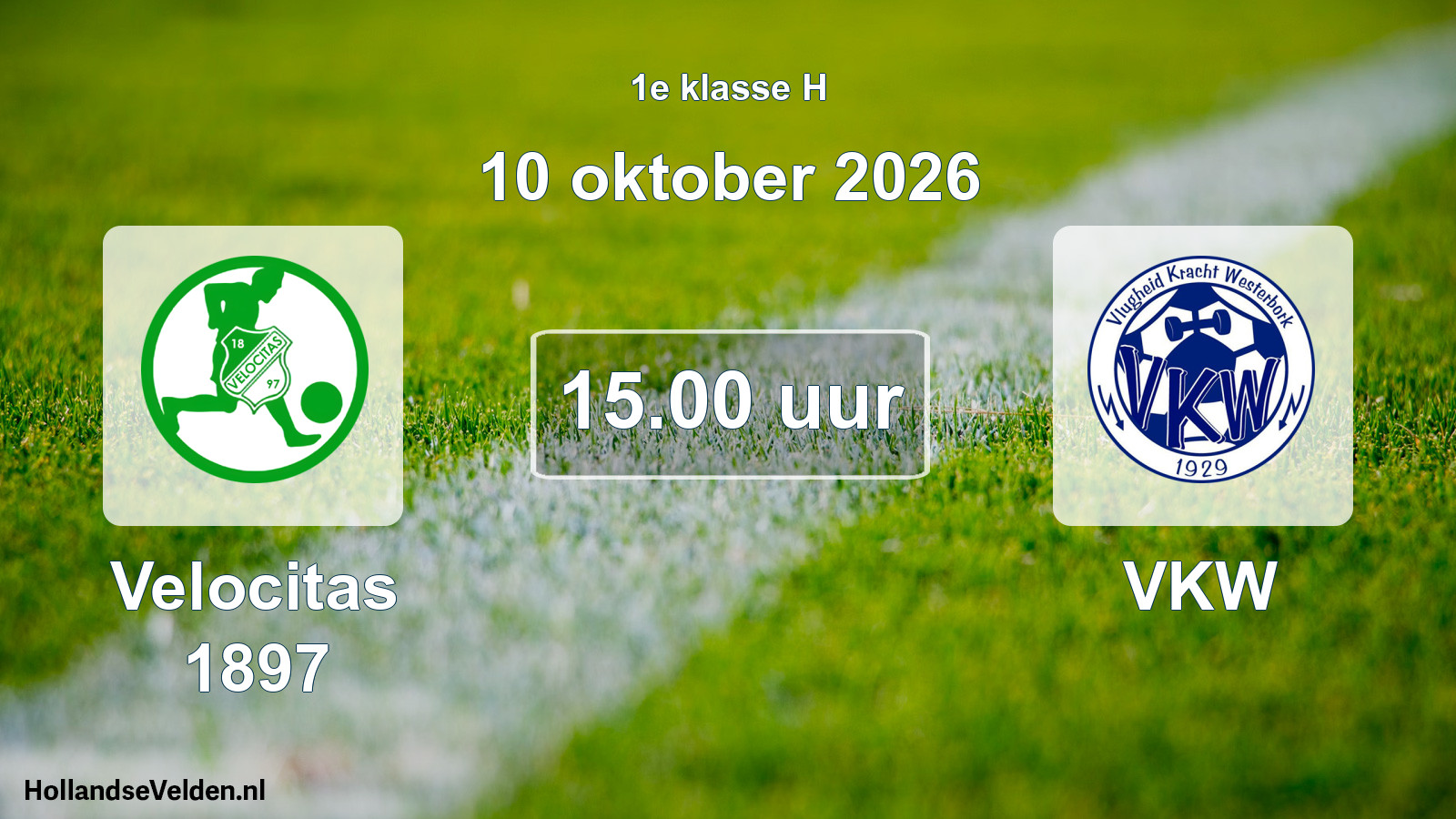 Geplande wedstrijd: Velocitas 1897 - VKW (10 oktober 2026)