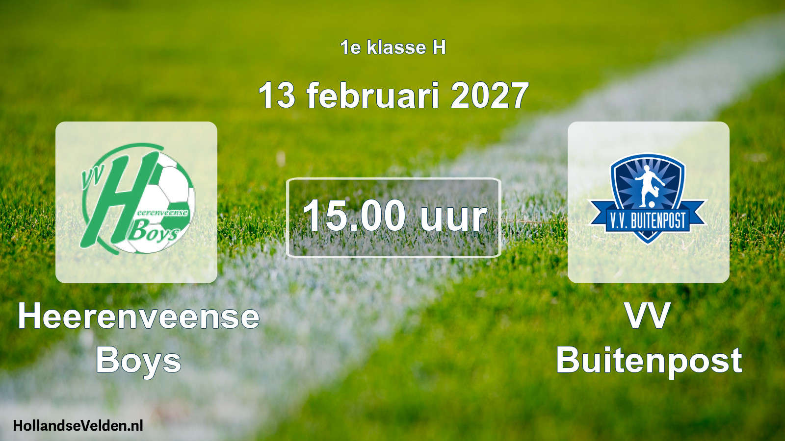 Scheduled Match: Heerenveense Boys - VV Buitenpost (13 February 2027)