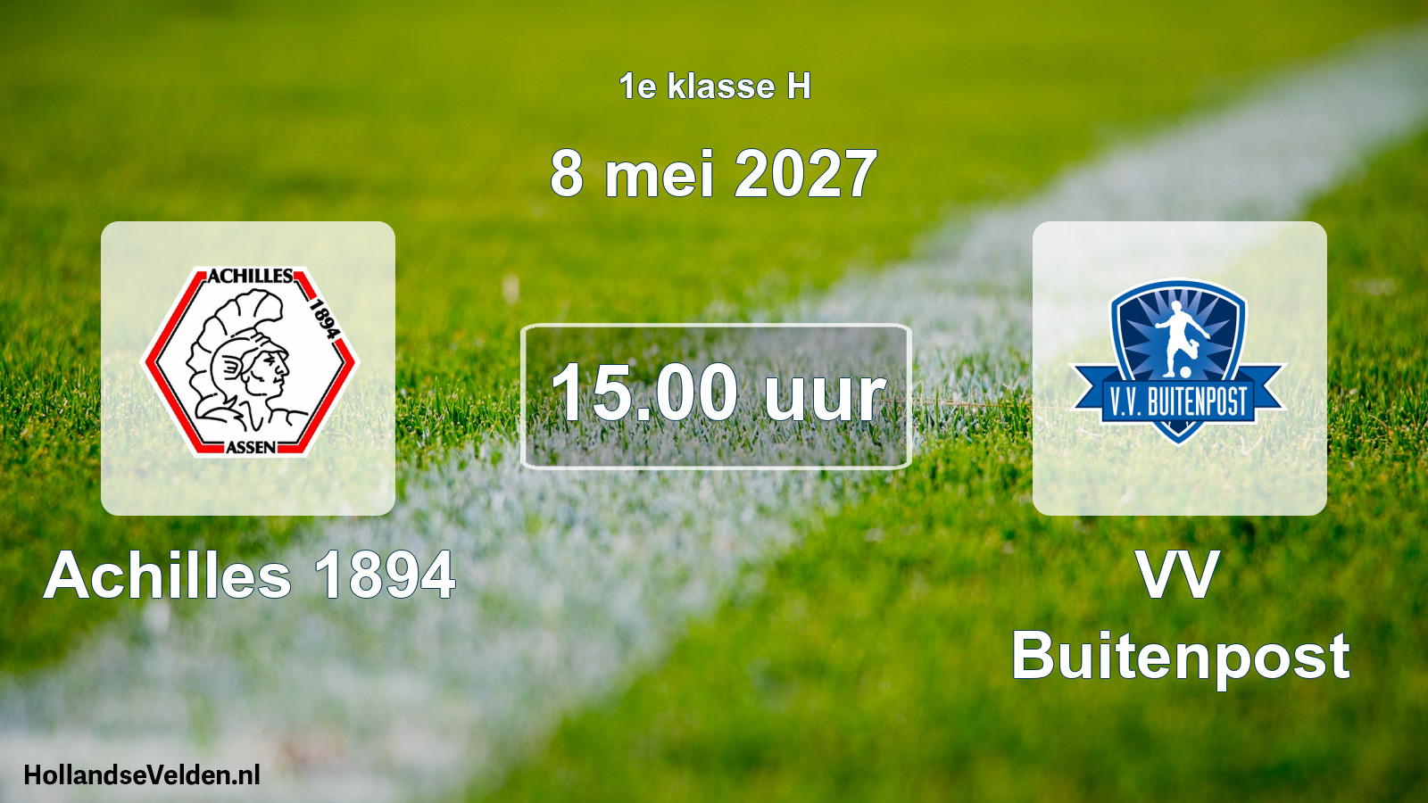 Scheduled Match: Achilles 1894 - VV Buitenpost (8 May 2027)