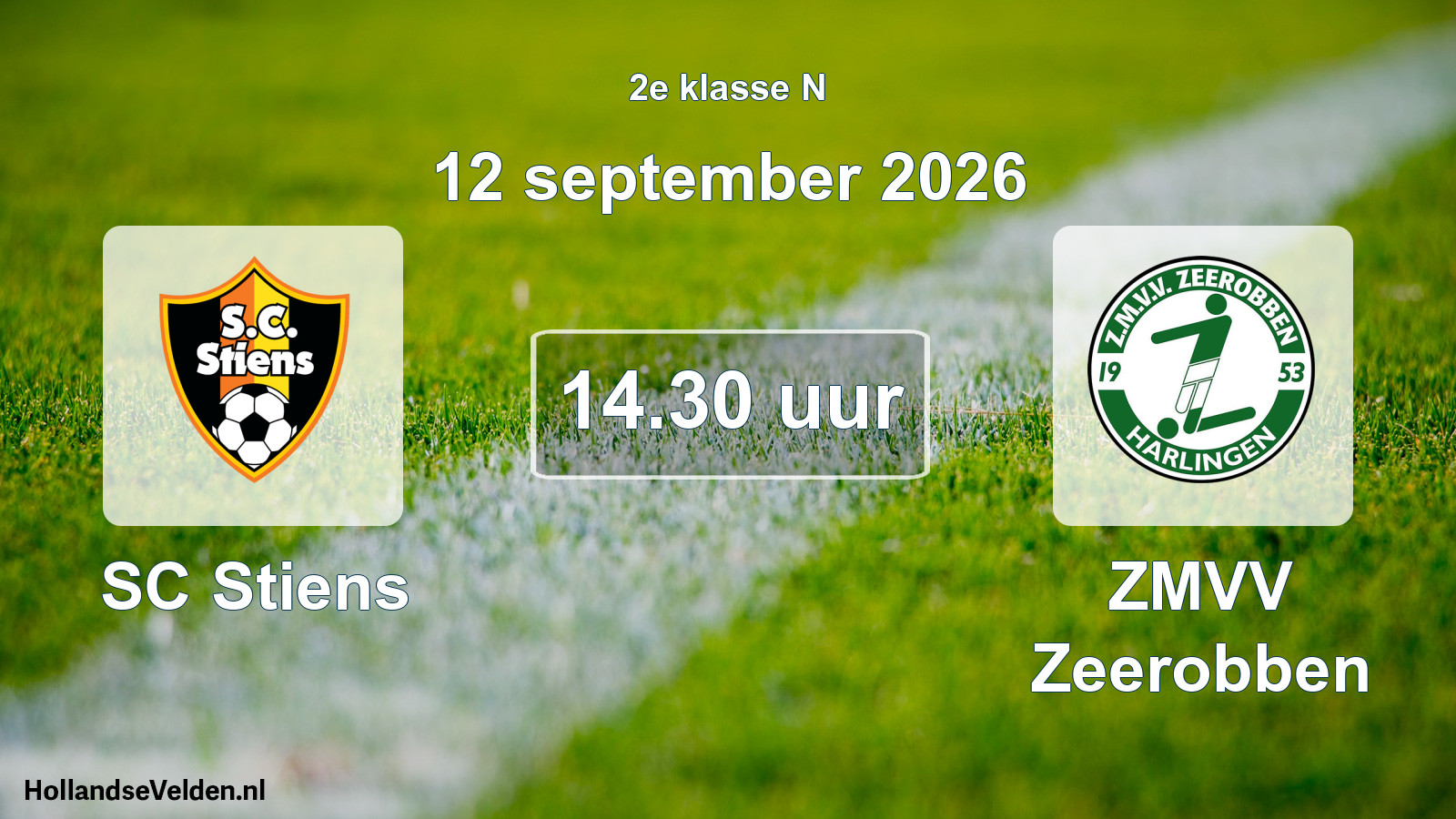 Scheduled Match: SC Stiens - ZMVV Zeerobben (12 September 2026)