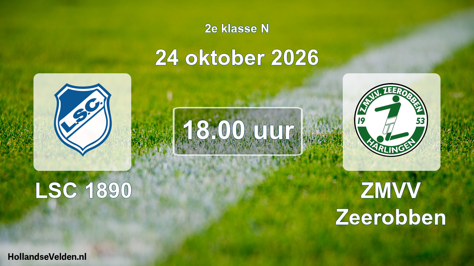 Geplande wedstrijd: LSC 1890 - ZMVV Zeerobben (24 oktober 2026)