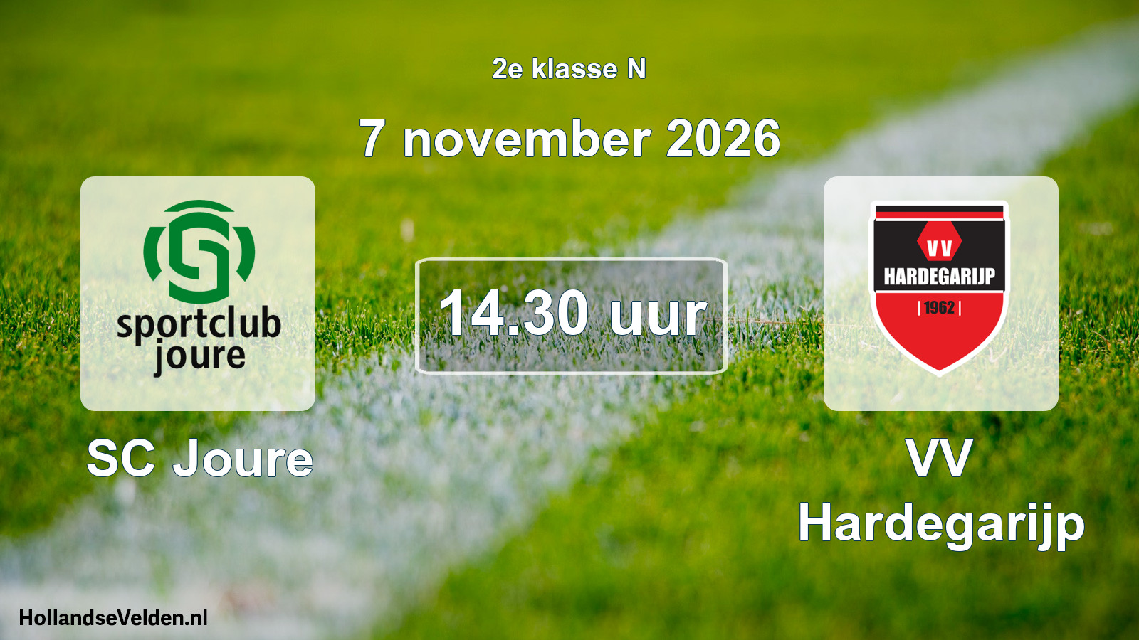 Geplande wedstrijd: SC Joure - VV Hardegarijp (7 november 2026)