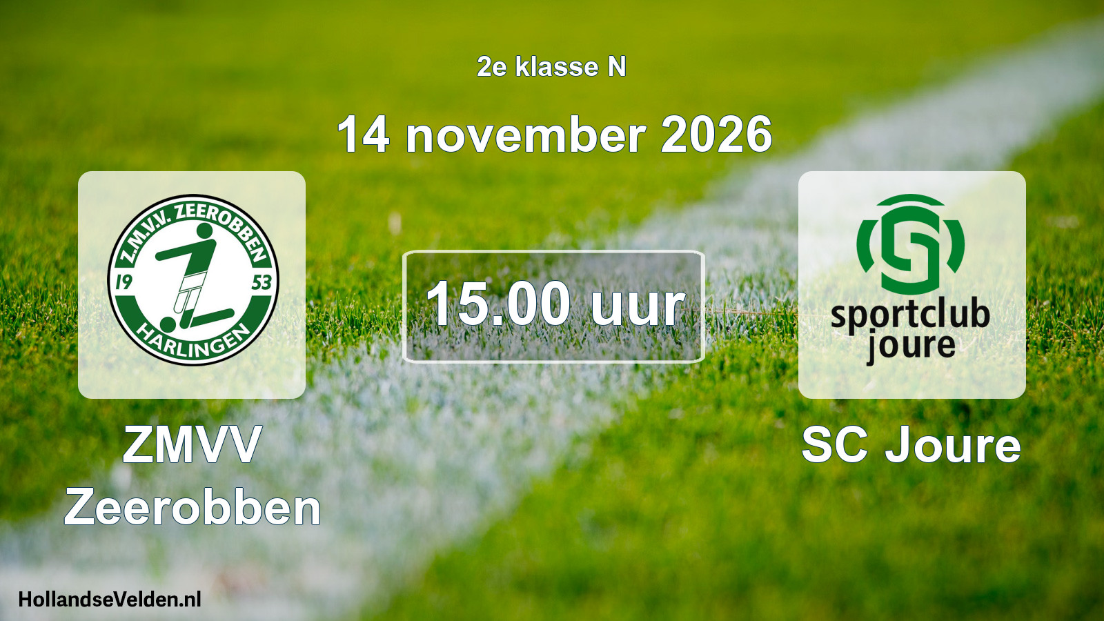 Geplande wedstrijd: ZMVV Zeerobben - SC Joure (14 november 2026)