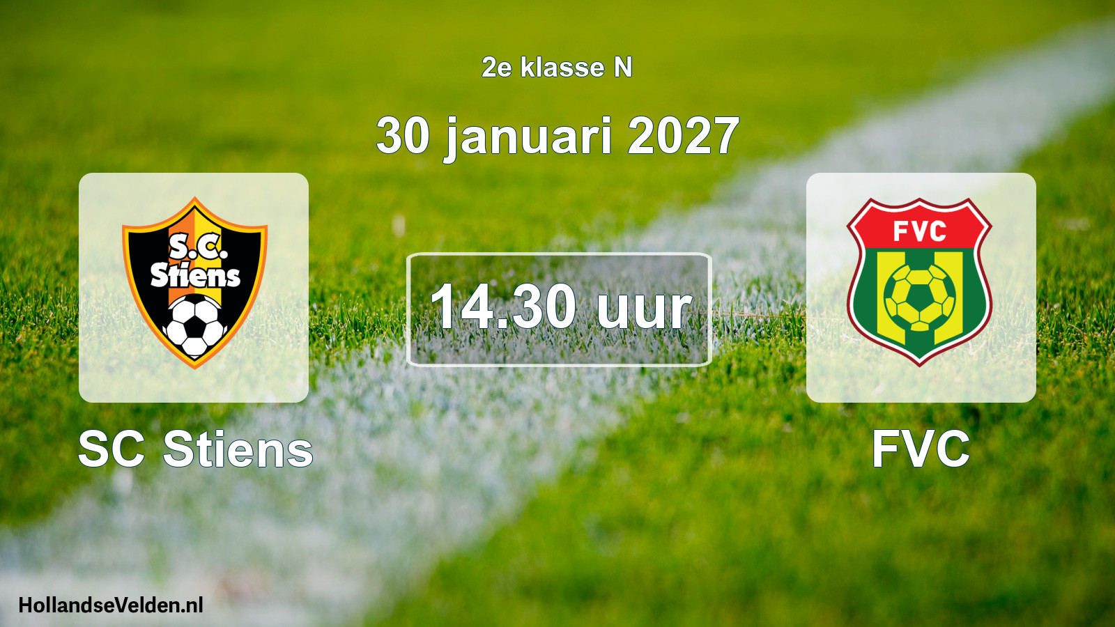 Scheduled Match: SC Stiens - FVC (30 January 2027)