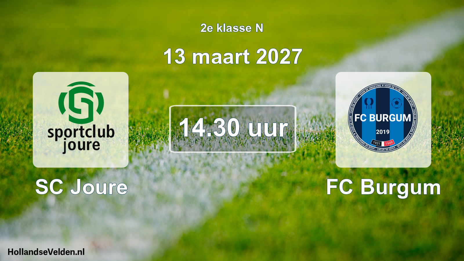Geplande wedstrijd: SC Joure - FC Burgum (13 maart 2027)