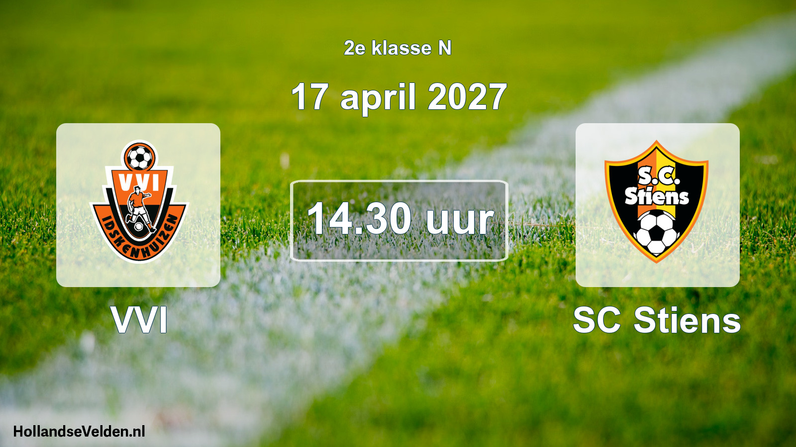 Geplande wedstrijd: VVI - SC Stiens (17 april 2027)