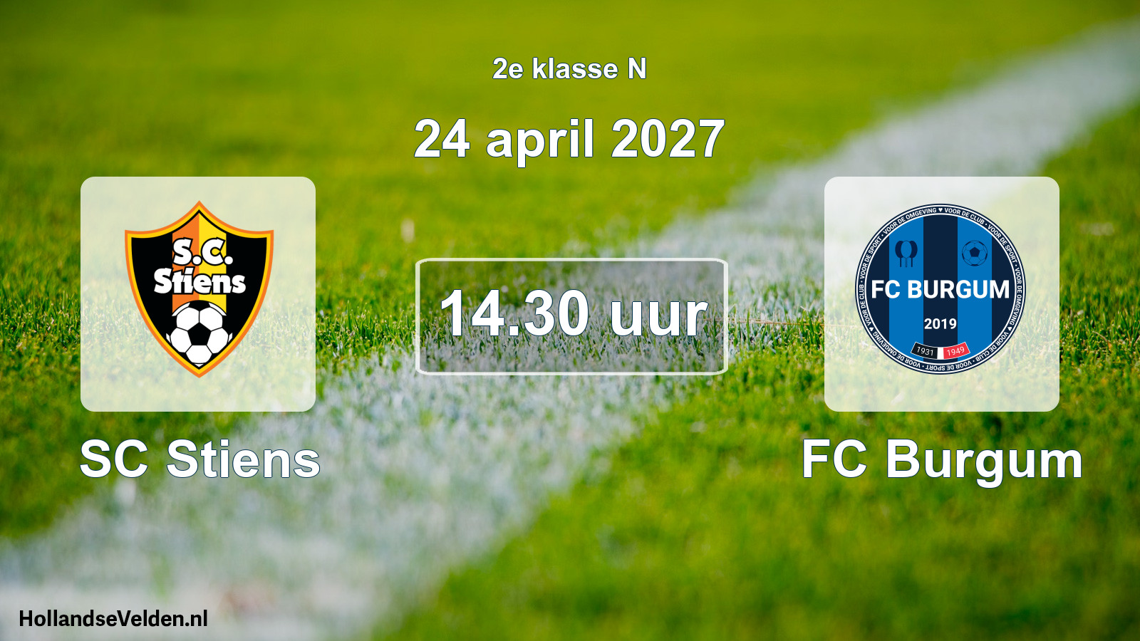 Scheduled Match: SC Stiens - FC Burgum (24 April 2027)