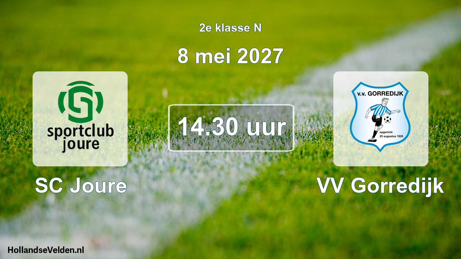 Geplande wedstrijd: SC Joure - VV Gorredijk (8 mei 2027)