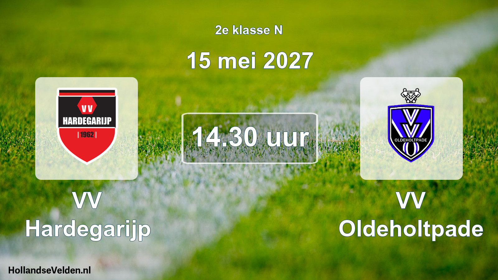 Geplande wedstrijd: VV Hardegarijp - VV Oldeholtpade (15 mei 2027)