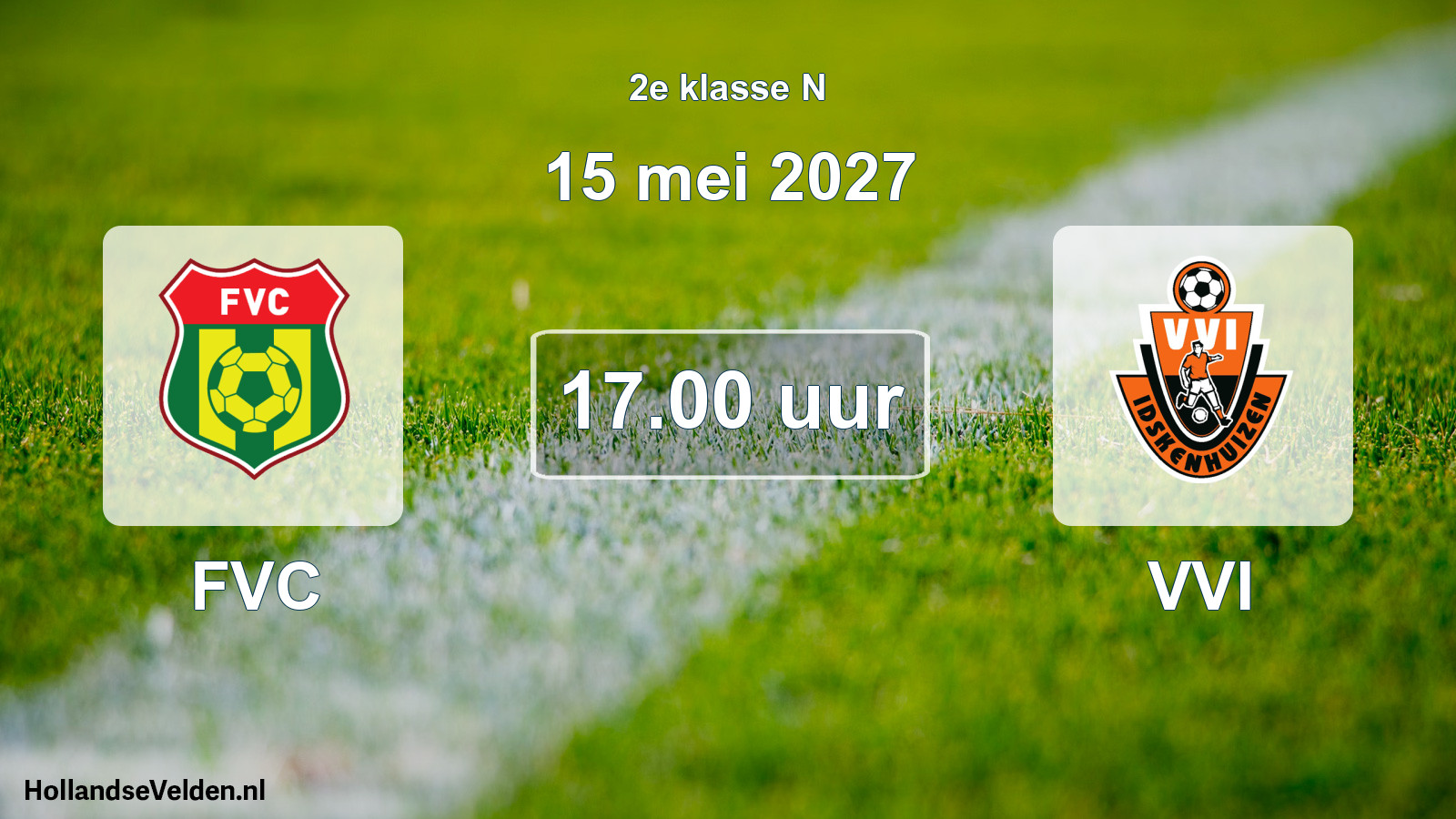 Geplande wedstrijd: FVC - VVI (15 mei 2027)