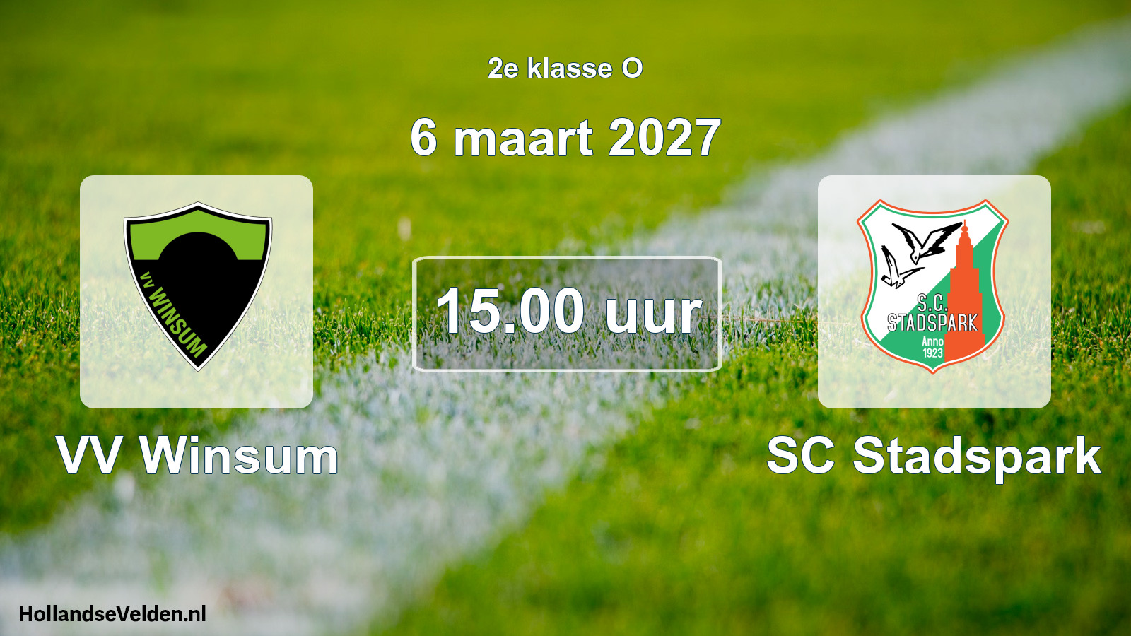 Geplande wedstrijd: VV Winsum - SC Stadspark (6 maart 2027)