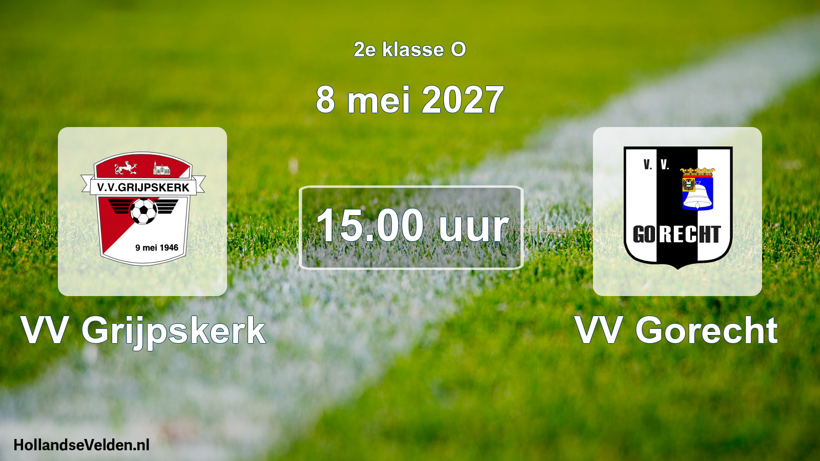 Geplande wedstrijd: VV Grijpskerk - VV Gorecht (8 mei 2027)