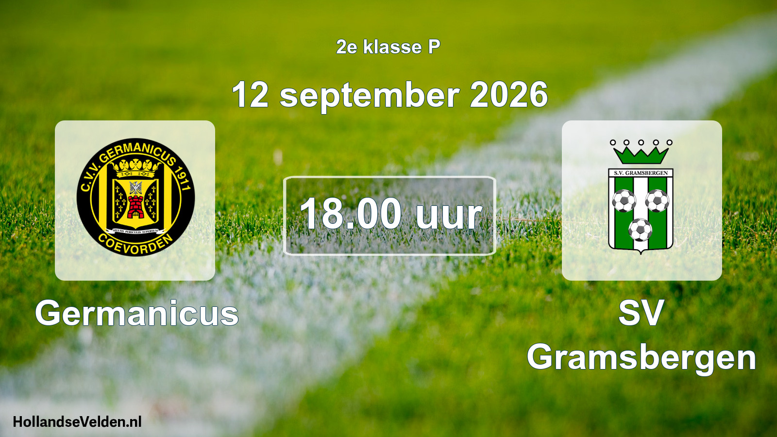 Scheduled Match: Germanicus - SV Gramsbergen (12 September 2026)