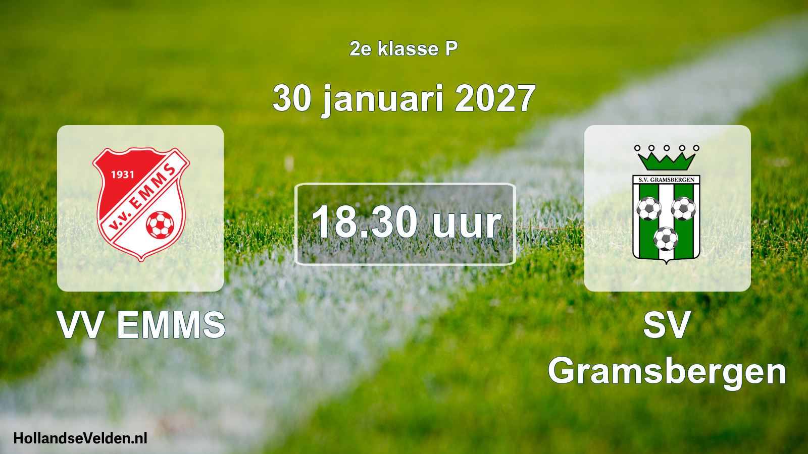 Scheduled Match: VV EMMS - SV Gramsbergen (30 January 2027)