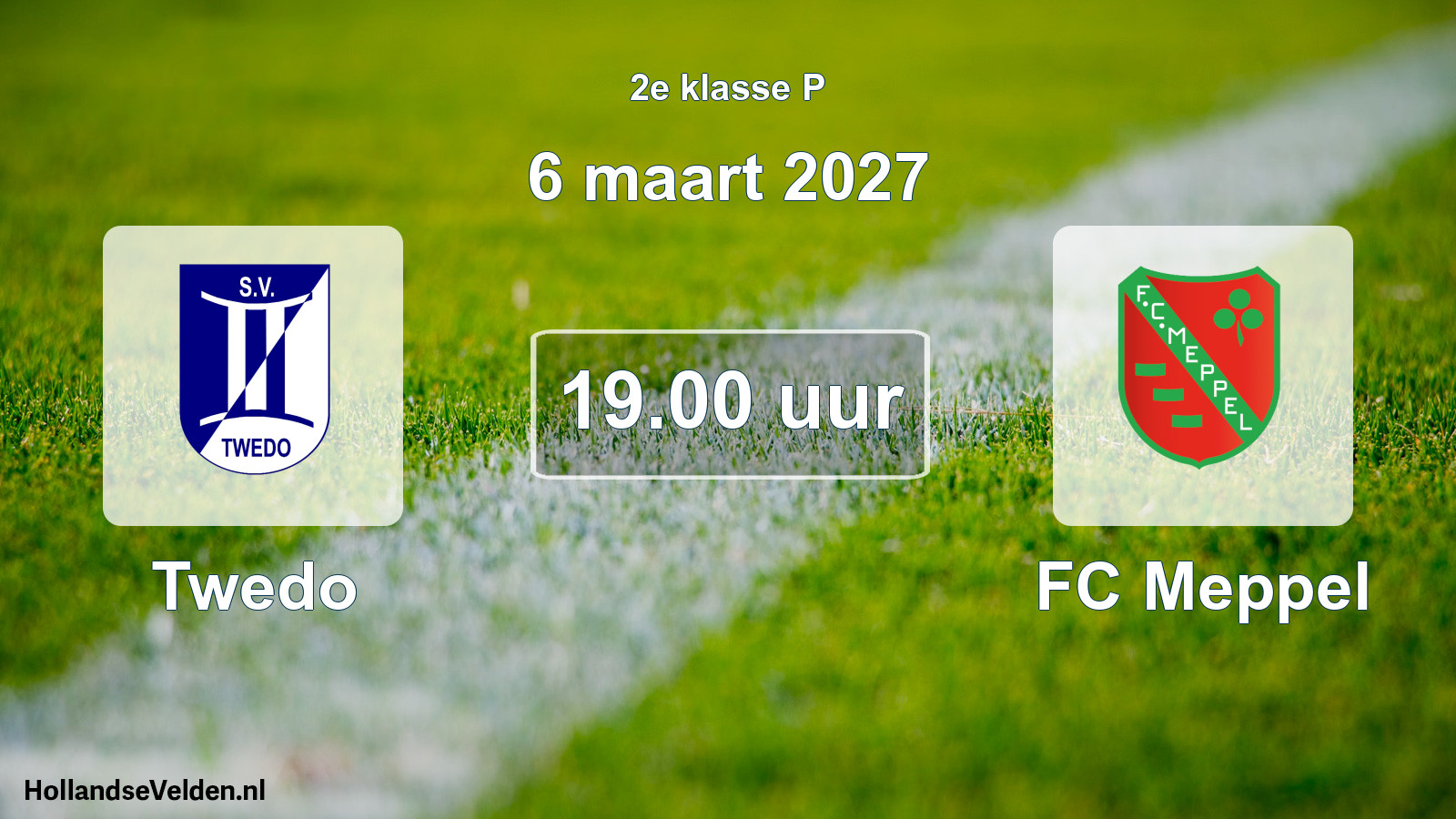Geplande wedstrijd: Twedo - FC Meppel (6 maart 2027)