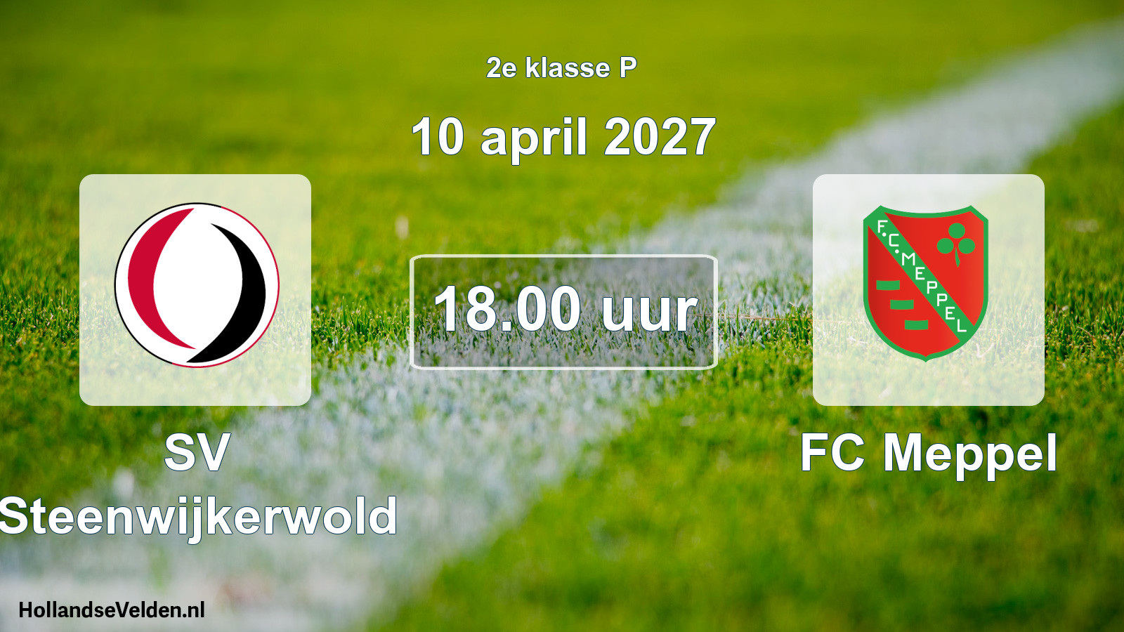 Geplande wedstrijd: SV Steenwijkerwold - FC Meppel (10 april 2027)