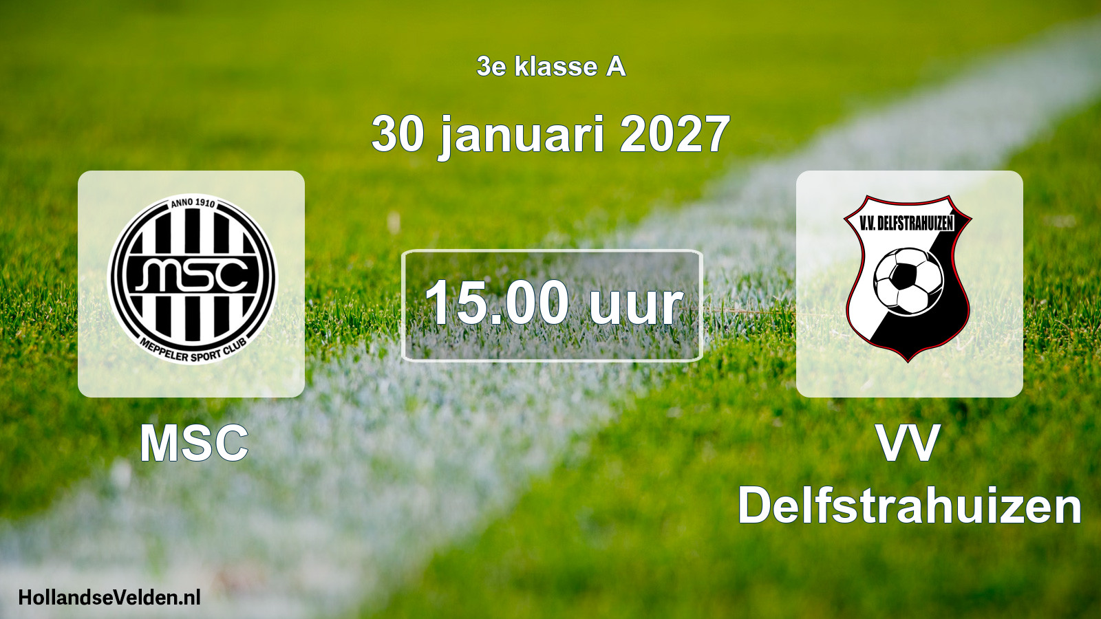 Scheduled Match: MSC - VV Delfstrahuizen (30 January 2027)