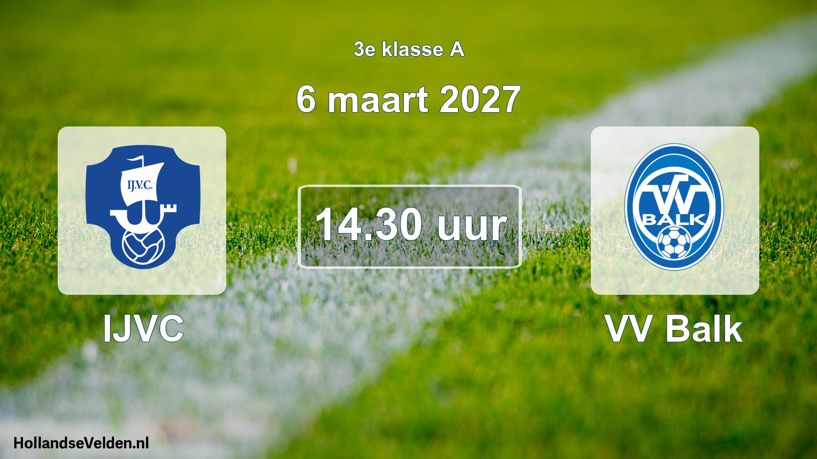 Geplande wedstrijd: IJVC - VV Balk (6 maart 2027)