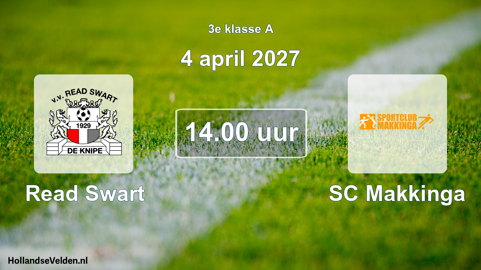 Geplande wedstrijd: Read Swart - SC Makkinga (4 april 2027)