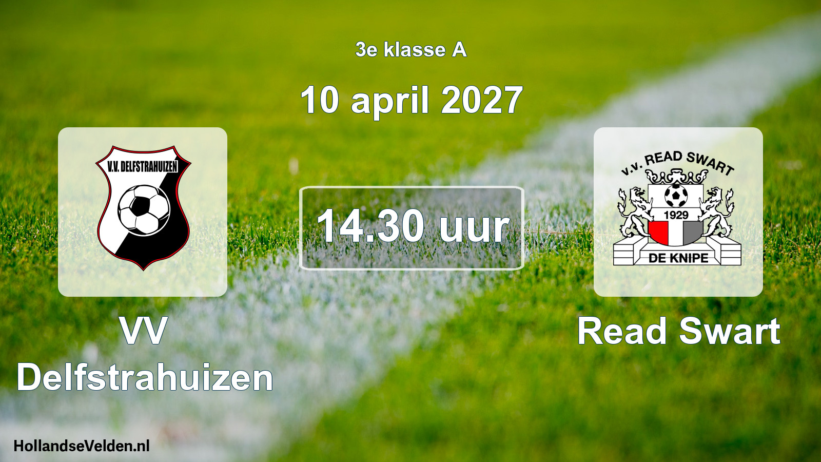 Geplande wedstrijd: VV Delfstrahuizen - Read Swart (10 april 2027)