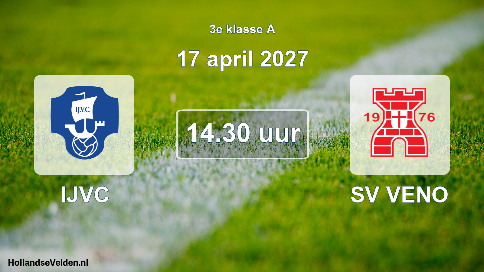 Geplande wedstrijd: IJVC - SV VENO (17 april 2027)