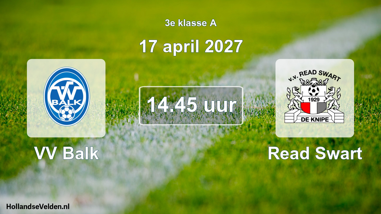 Geplande wedstrijd: VV Balk - Read Swart (17 april 2027)
